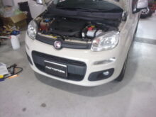 【車検】フィアット　パンダ｜車検整備｜ファンベルト、フィルター交換