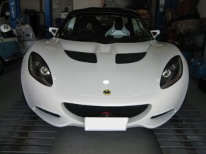 ロータスエリーゼ メンテナンスパック6か月点検 エンジンチェックランプ点灯 左フロントより異音