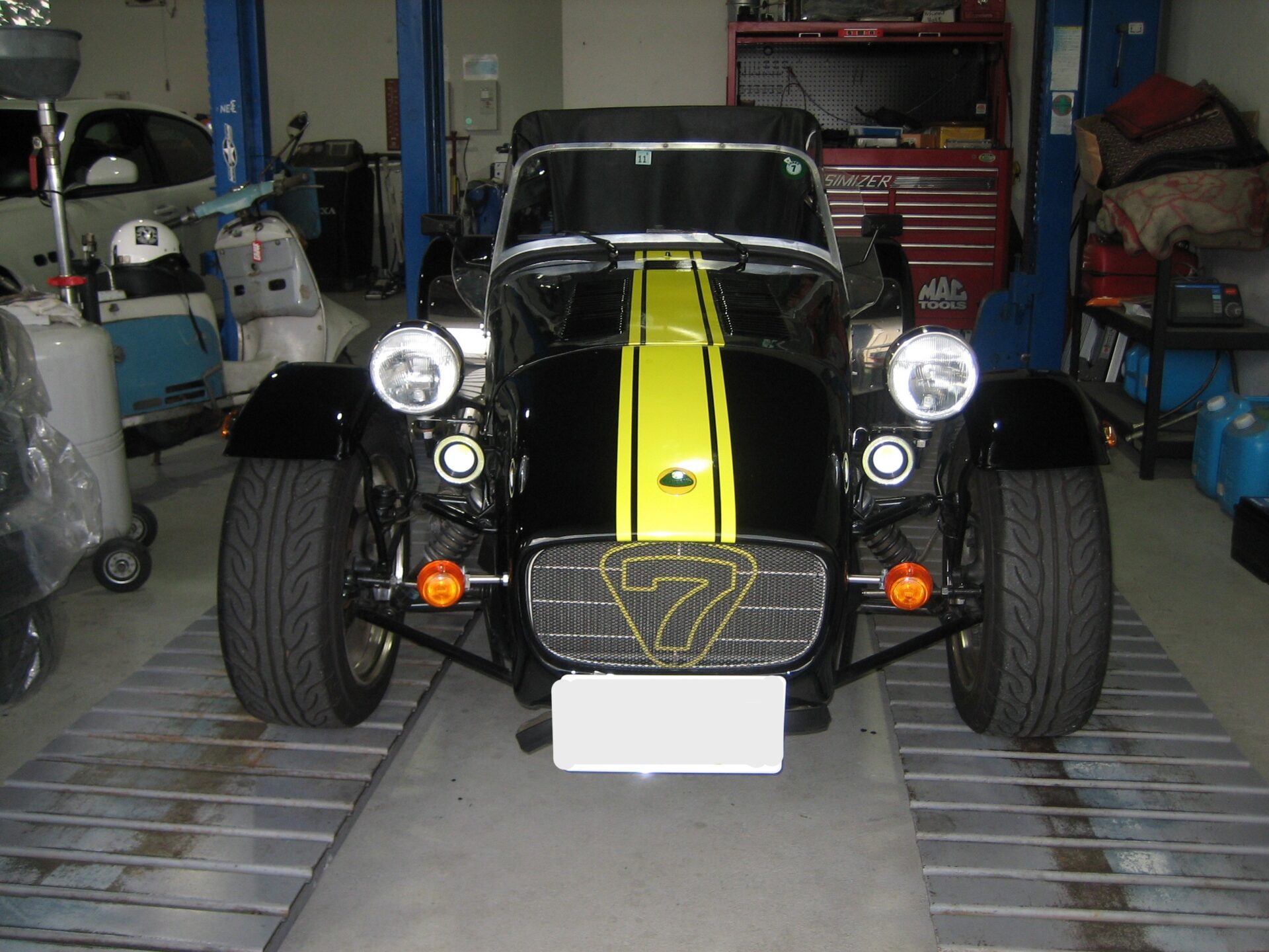 スーパーセブンロードスポーツ200 納車整備