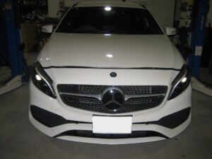 メルセデスベンツAクラス　チェックランプ点灯　サーモスタット交換