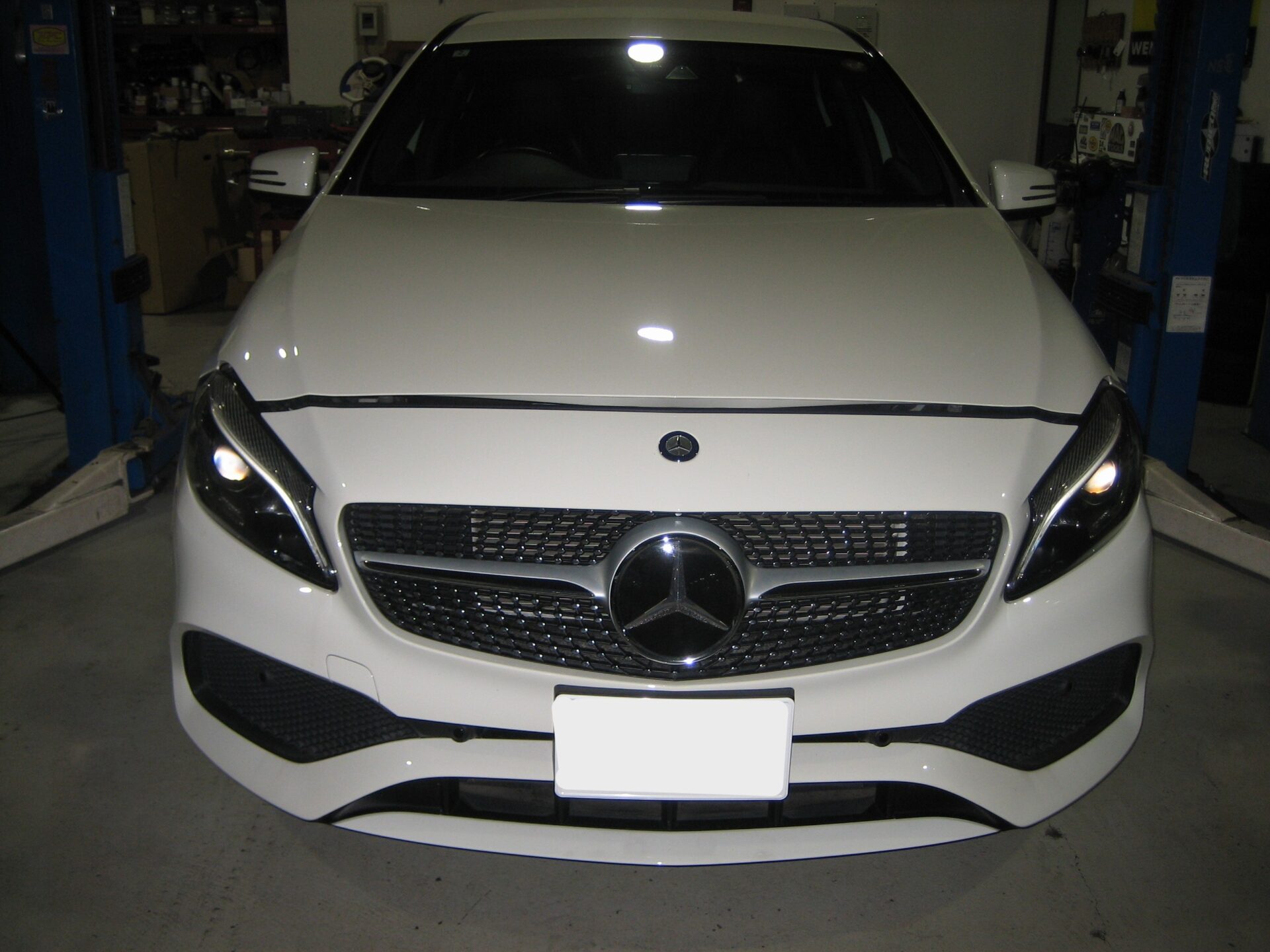 メルセデスベンツAクラス　チェックランプ点灯　サーモスタット交換