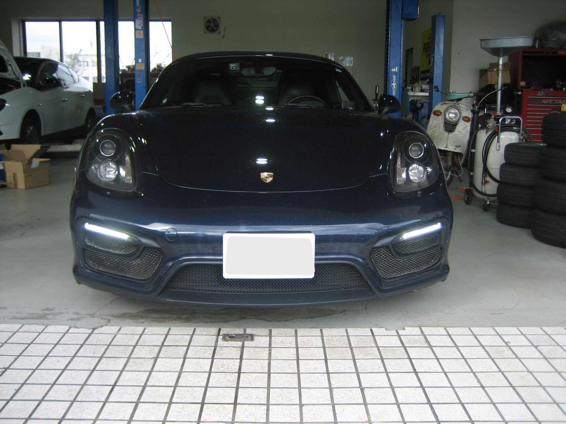 ポルシェ ボクスターGTS　車検整備　メンテナンス表示／SRSランプ点灯