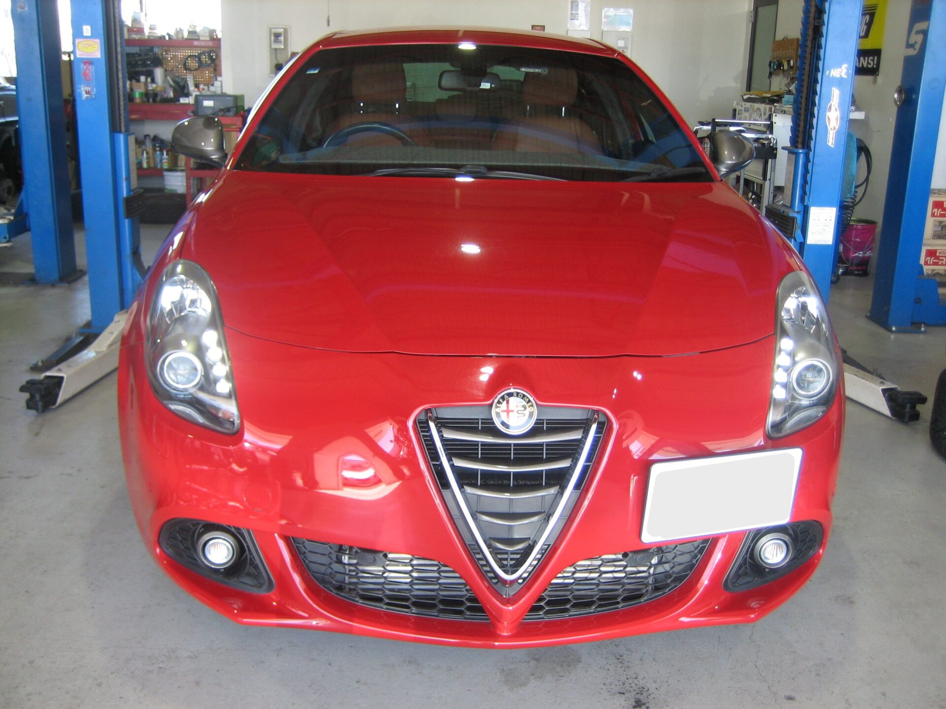 アルファロメオ ジュリエッタ　ナビ／ドラレコ／ETC／スロコン 電源入らない