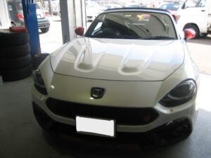 アバルト124スパイダー　エンジンオイル交換（初回無料券）